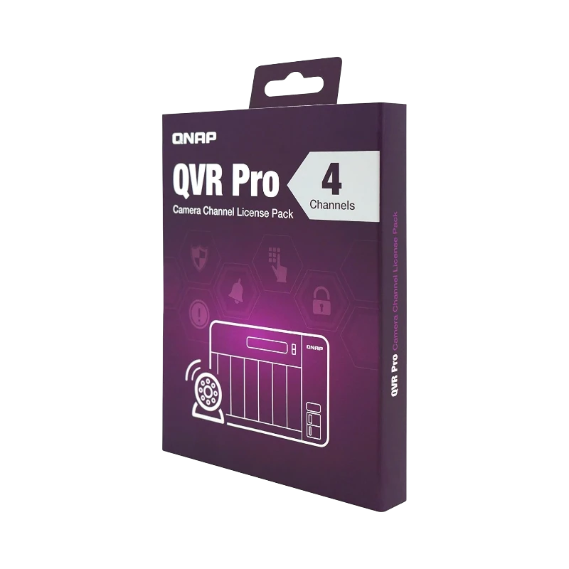 QNAP 4-Channel License for QVR Pro — Being Shipped