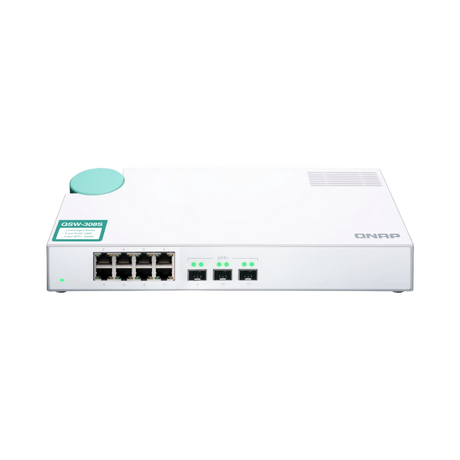 QNAP QSW-308S 8-Port Gigabit Unmanaged Switch with SFP+ — Being Shipped