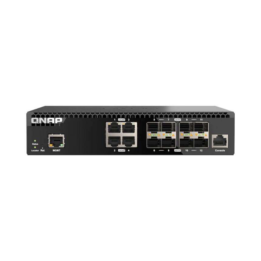 QNAP QSW-M3212R-8S4T 12-Port 10G RJ45/SFP Managed Network Switch — Being Shipped