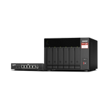 QNAP TS-673A 6-Bay NAS Enclosure with QSW-1105-5T Network Switch — Being Shipped