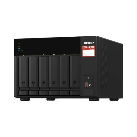QNAP TS-673A 6-Bay NAS Enclosure with QSW-1105-5T Network Switch — Being Shipped