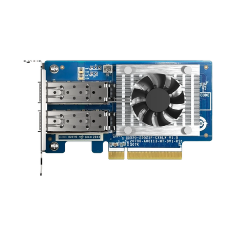 QNAP QXG-25G2SF-CX6 Dual-Port 25GbE PCIe 4.0 x8 Network Expansion Card — Being Shipped