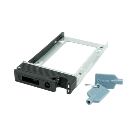 QNAP 2.5" SSD Tray with Key Lock & Two Keys (Black & Metal, 03) — Being Shipped