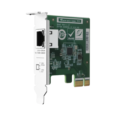 QNAP Single-Port 2.5GbE PCIe Network Expansion Card — Being Shipped