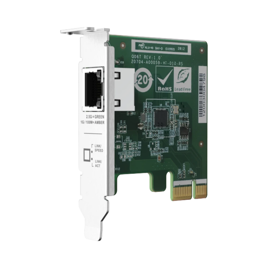 QNAP Single-Port 2.5GbE PCIe Network Expansion Card — Being Shipped