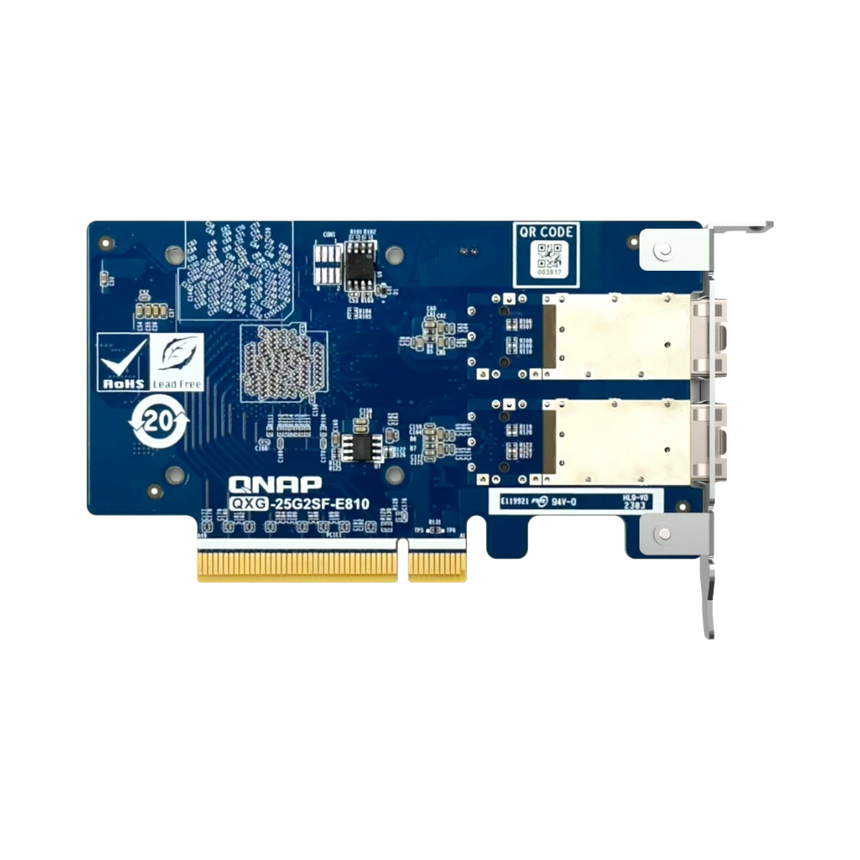 QNAP QXG-25G2SF-E810 2-Port 25G SFP28 PCIe 4.0 Network Adapter Card — Being Shipped