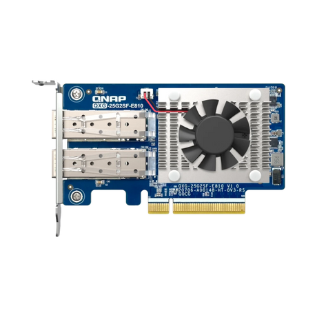 QNAP QXG-25G2SF-E810 2-Port 25G SFP28 PCIe 4.0 Network Adapter Card — Being Shipped