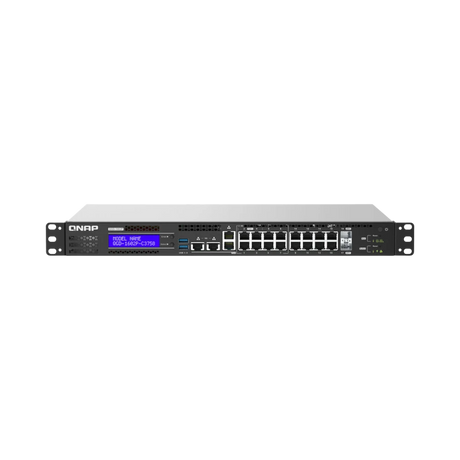 QNAP QGD-1602P-C3758-16G 16-Port Multi-Gig PoE 4 Compliant Managed Switch & NAS Enclosure — Being Shipped