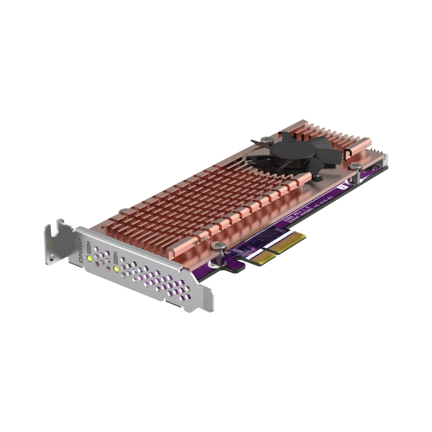 QNAP Dual M.2 22110/2280 PCIe Gen2 x4 NVMe SSD Expansion Card — Being Shipped