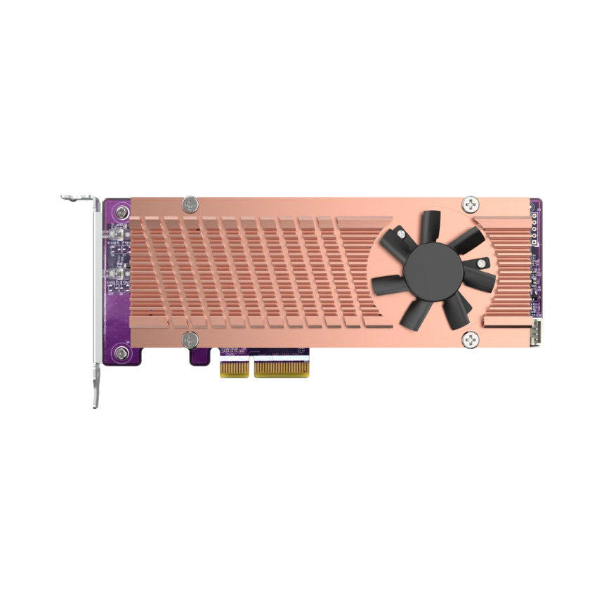 QNAP Dual M.2 22110/2280 PCIe Gen2 x4 NVMe SSD Expansion Card — Being Shipped
