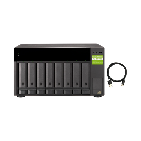 QNAP TL-D800C 8-Bay USB 3.2 Gen 2 Type-C JBOD Enclosure — Being Shipped
