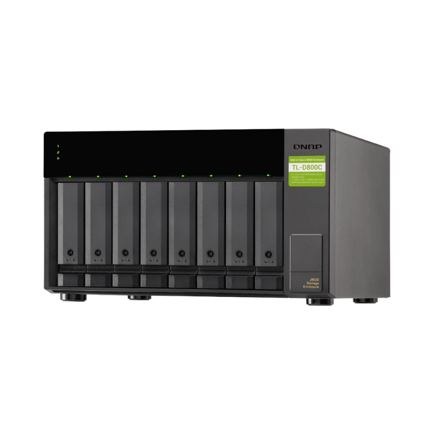 QNAP TL-D800C 8-Bay USB 3.2 Gen 2 Type-C JBOD Enclosure — Being Shipped