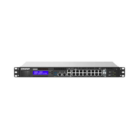 QNAP QGD-1602P-C3558-8G 16-Port Multi-Gigabit PoE++ Compliant Managed Switch & NAS Enclosure with SFP+ — Being Shipped