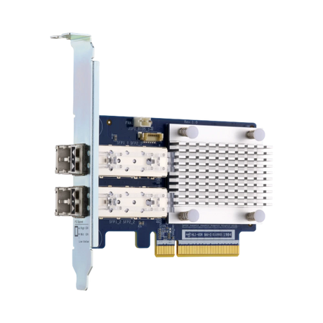 QNAP Dual-Port 32Gb Fiber Channel Host Bus Adapter with SFP+ Transceivers — Being Shipped