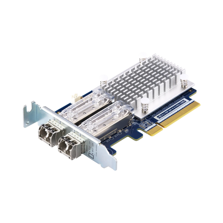 QNAP Dual-Port 32Gb Fiber Channel Host Bus Adapter with SFP+ Transceivers — Being Shipped
