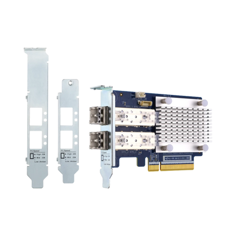 QNAP Dual-Port 32Gb Fiber Channel Host Bus Adapter with SFP+ Transceivers — Being Shipped