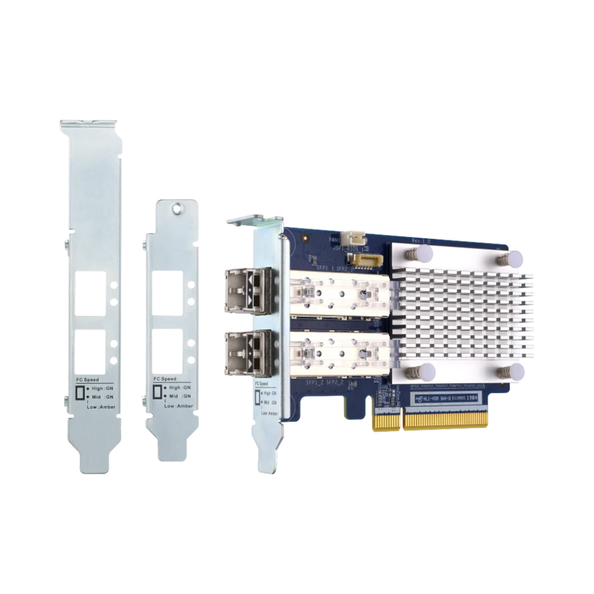 QNAP Dual-Port 32Gb Fiber Channel Host Bus Adapter with SFP+ Transceivers — Being Shipped