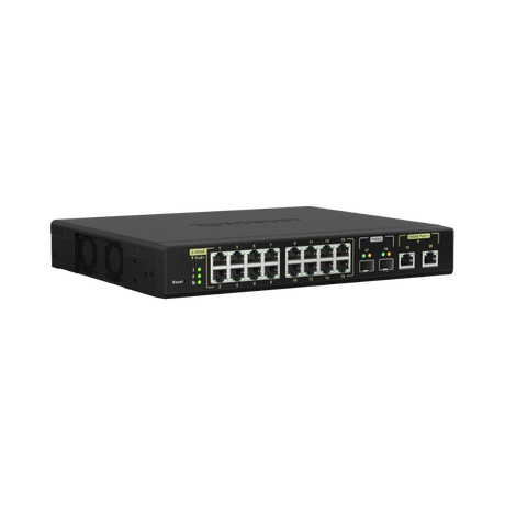 QNAP QSW-M2116P-2T2S 18-Port Multi-Gig PoE++ Compliant Managed Switch with SFP+ — Being Shipped
