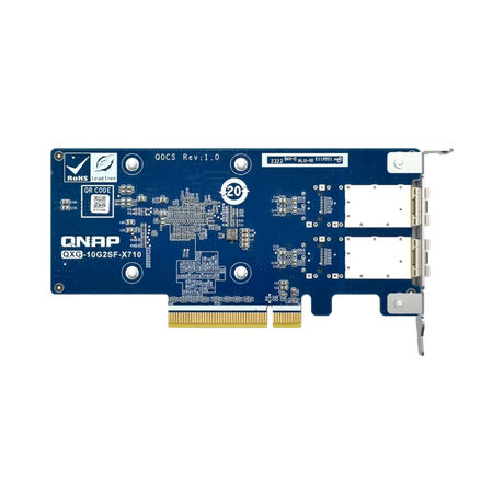 QNAP QXG-10G2SF-X710 2-Port 10G SFP+ PCIe 3.0 Network Adapter Card — Being Shipped