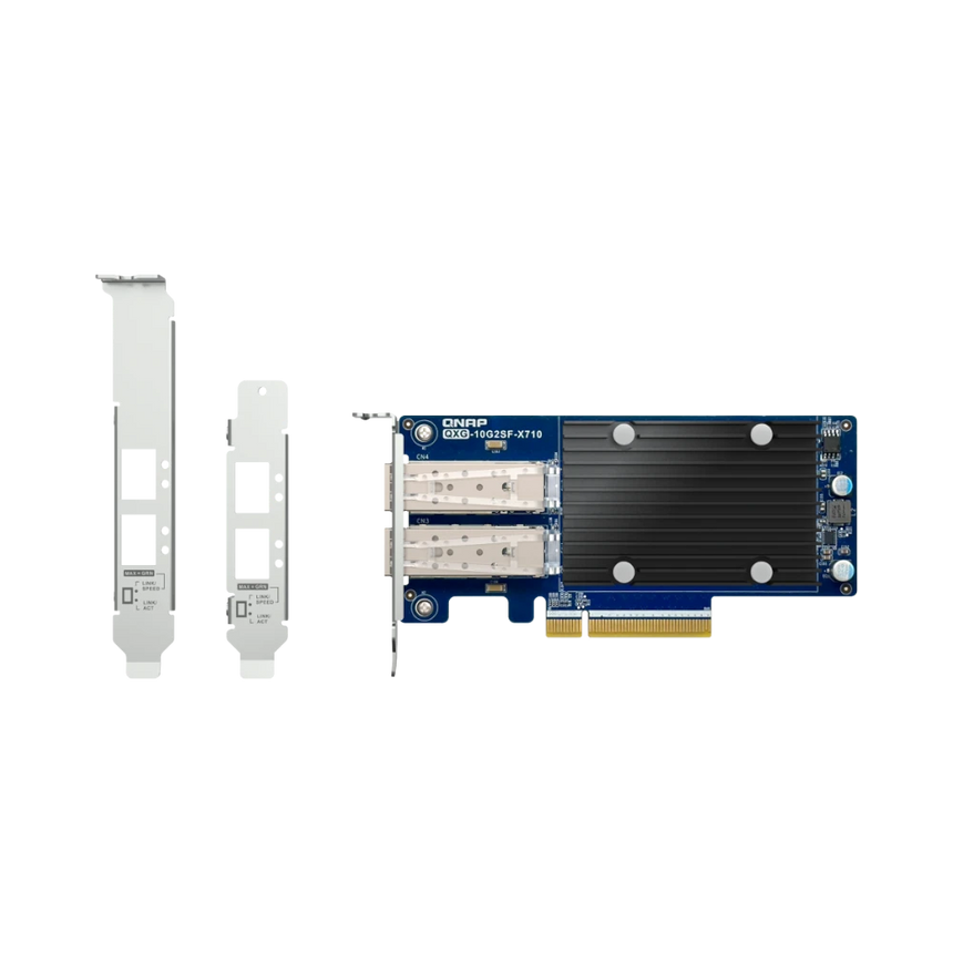 QNAP QXG-10G2SF-X710 2-Port 10G SFP+ PCIe 3.0 Network Adapter Card — Being Shipped