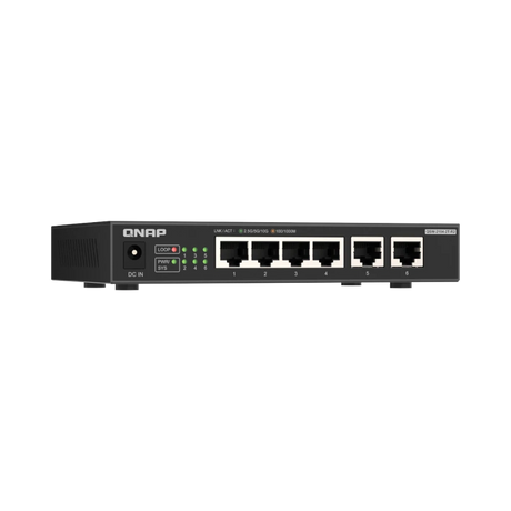 QNAP QSW-2104-2T-R2 6-Port 2.5G / 10G Unmanaged Network Switch — Being Shipped