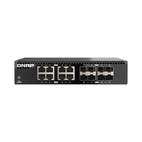 QNAP QSW-3216R-8S8T 16-Port 10G RJ45/SFP+ Unmanaged Network Switch — Being Shipped