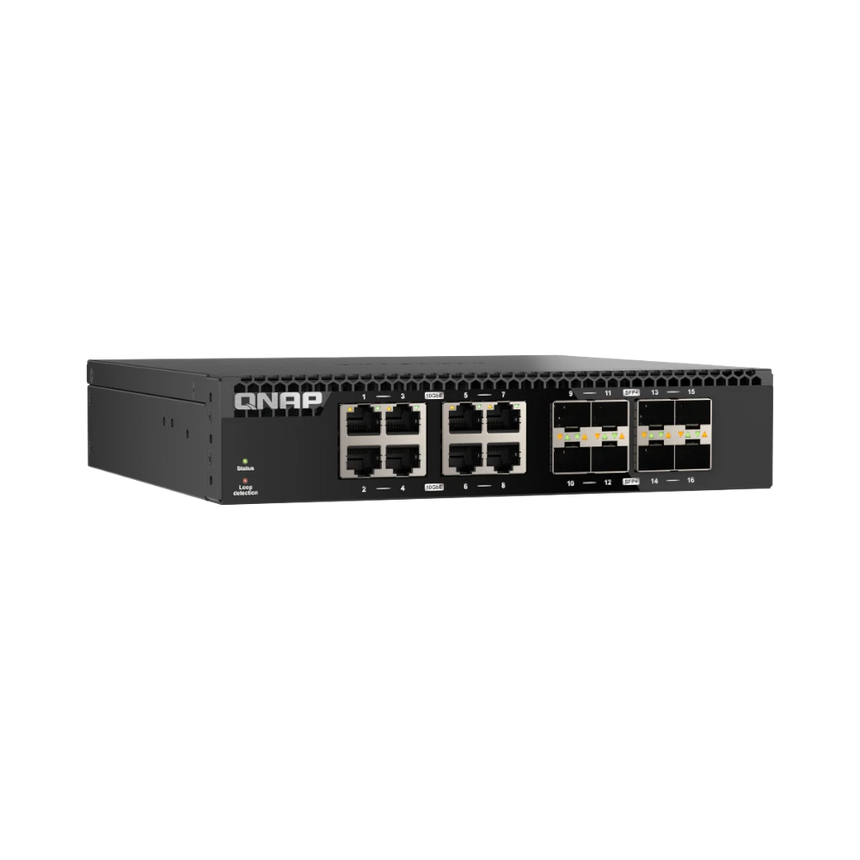 QNAP QSW-3216R-8S8T 16-Port 10G RJ45/SFP+ Unmanaged Network Switch — Being Shipped