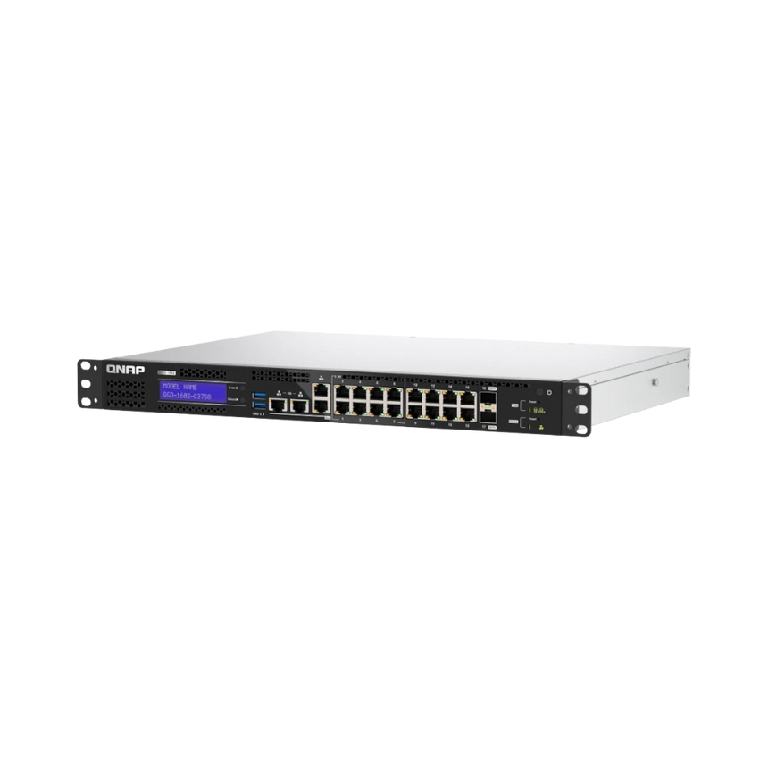 QNAP QGD-1602P-C3758-8G 16-Port Multi-Gig PoE 4 Compliant Managed Switch & NAS Enclosure — Being Shipped