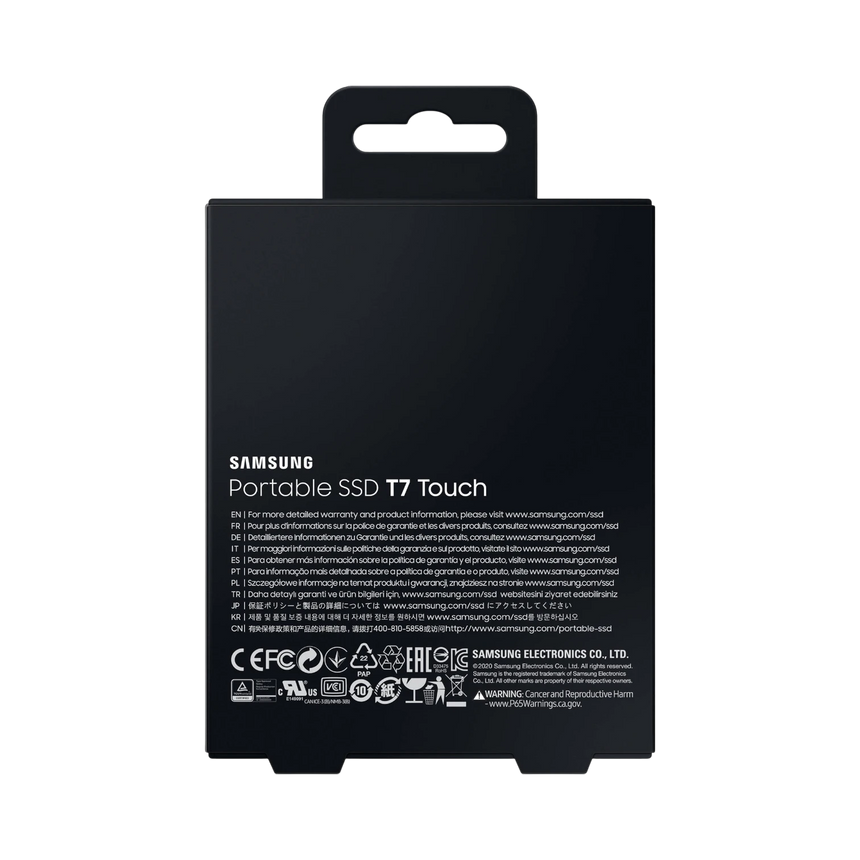 Samsung T7 Touch 1TB PCIe NVMe USB 3.2 Gen 2 Portable SSD (Black) — Being Shipped