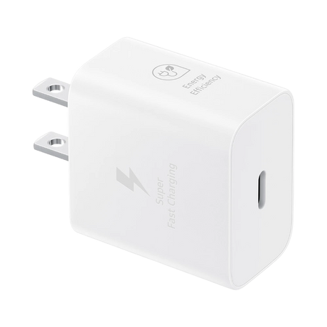 Samsung 25W PD Power Adapter with USB C Cable (White) — Being Shipped