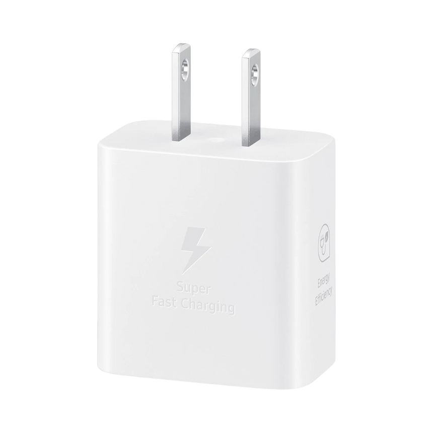 Samsung 25W PD Power Adapter with USB C Cable (White) — Being Shipped