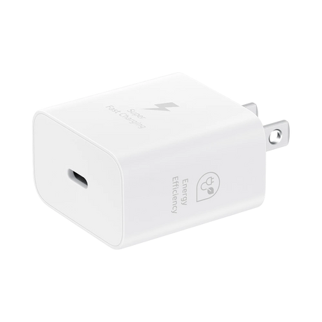 Samsung 25W PD Power Adapter with USB C Cable (White) — Being Shipped