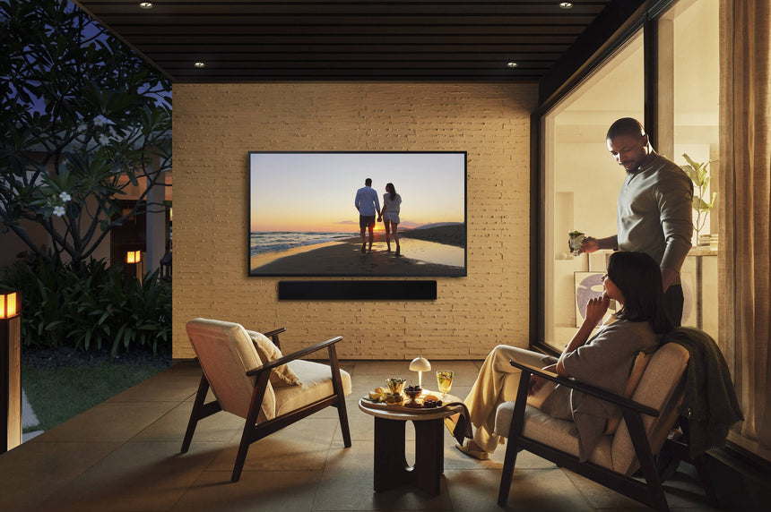 Samsung The Terrace 85" Class 16:9 60Hz 4K HDR UHD QLED Landscape Partial Sun Outdoor Smart TV — Being Shipped