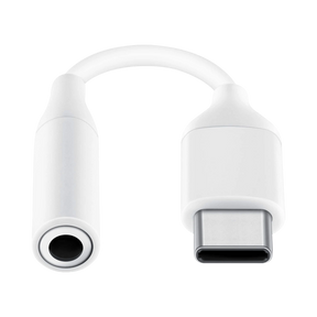 Samsung USB Type-C to 3.5mm Headphone Jack Adapter (White) — Being Shipped