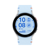 Samsung Galaxy Watch FE 40mm BT Smartwatch (Blue Band, Silver) — Being Shipped