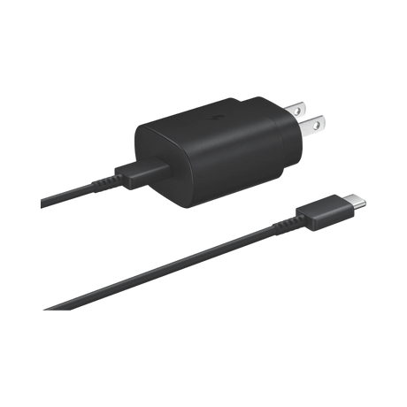 Samsung 25W USB Type-C Fast Charging Wall Charger (Black) — Being Shipped