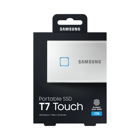 Samsung T7 Touch 1TB PCIe NVMe USB 3.2 Gen 2 Portable SSD (Silver) — Being Shipped