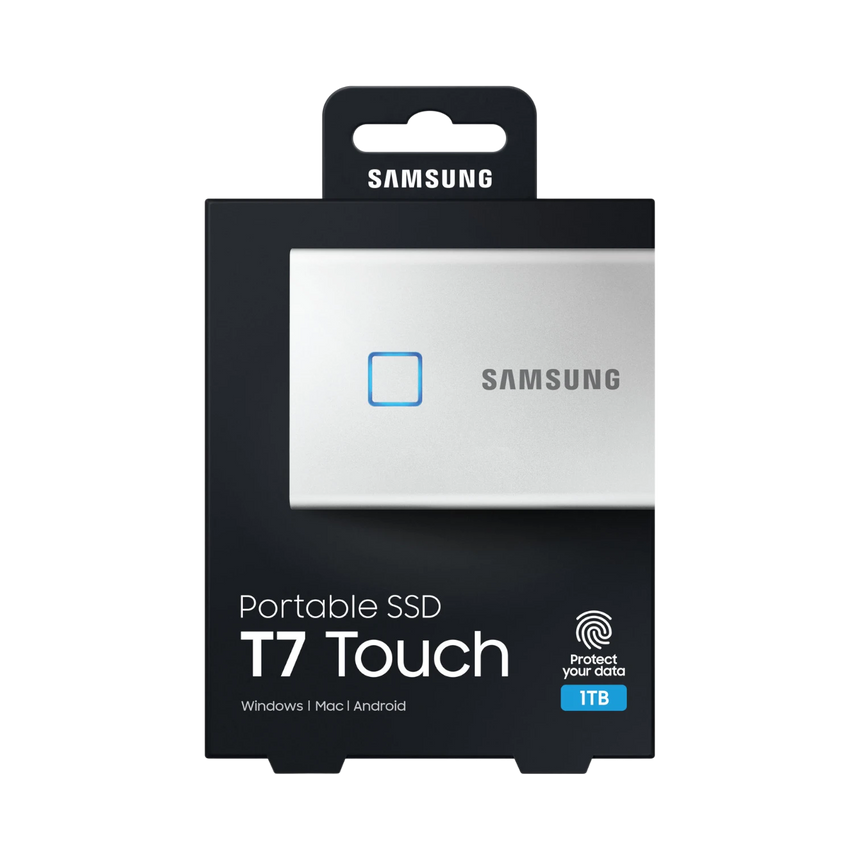 Samsung T7 Touch 1TB PCIe NVMe USB 3.2 Gen 2 Portable SSD (Silver) — Being Shipped