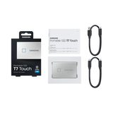 Samsung T7 Touch 1TB PCIe NVMe USB 3.2 Gen 2 Portable SSD (Silver) — Being Shipped