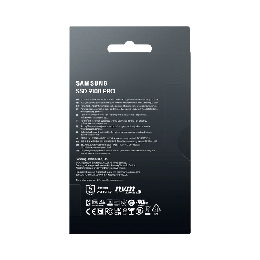 Samsung 9100 PRO 1TB  M.2 2280 PCIe 5.0 x4 / NVMe 2.0  Internal SSD — Being Shipped