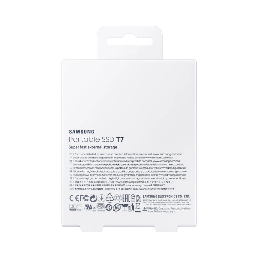 Samsung T7 500GB PCIe NVMe USB 3.2 Gen 2 Portable SSD (Indigo Blue) — Being Shipped