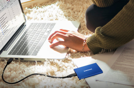 Samsung T7 500GB PCIe NVMe USB 3.2 Gen 2 Portable SSD (Indigo Blue) — Being Shipped
