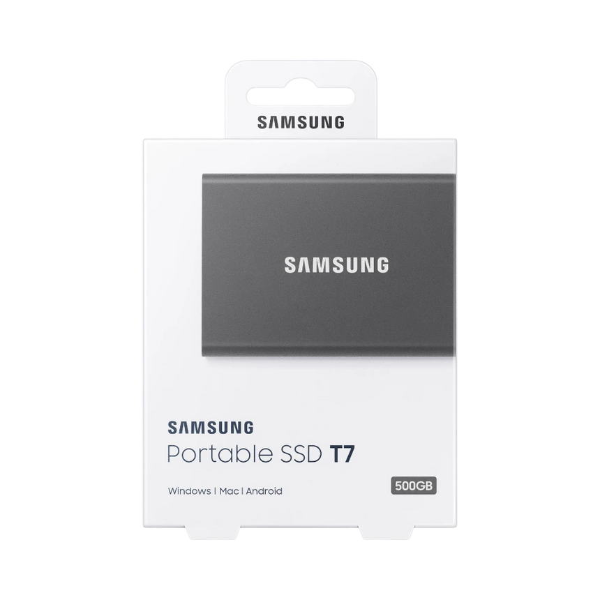 Samsung T7 500GB PCIe NVMe USB 3.2 Gen 2 Portable SSD (Titan Gray) — Being Shipped