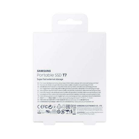 Samsung T7 500GB PCIe NVMe USB 3.2 Gen 2 Portable SSD (Titan Gray) — Being Shipped