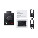 Samsung T9 1TB USB-C 3.2 Gen 2x2 Rubber Portable SSD (Black) — Being Shipped
