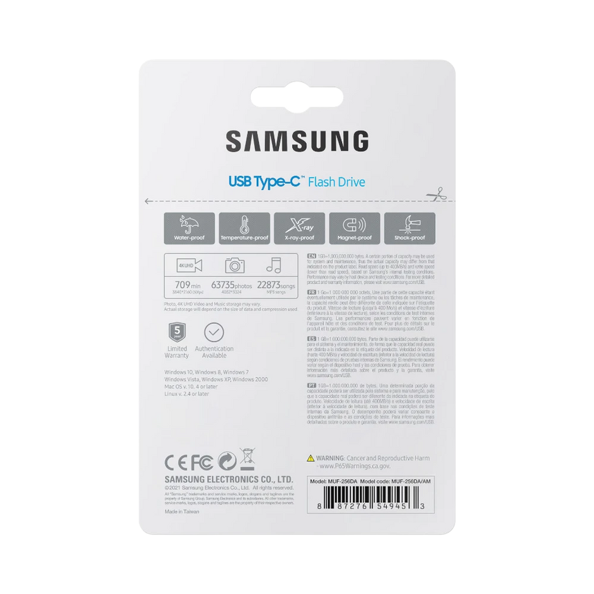 Samsung 256GB USB-C 3.2 Gen 1 Flash Drive (Blue) — Being Shipped