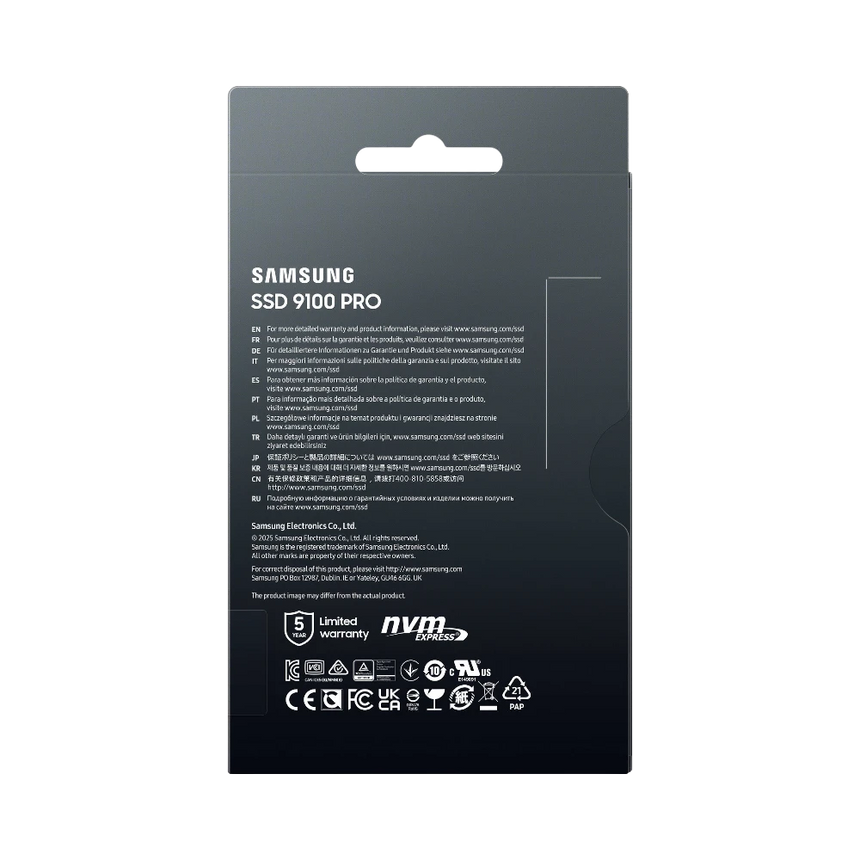 Samsung 9100 PRO 4TB M.2 2280 PCIe 5.0 x4 / NVMe 2.0 Internal SSD — Being Shipped