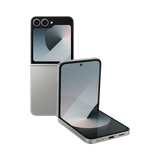 Samsung Galaxy Z Flip6 Smartphone, Qualcomm Snapdragon 8, 12GB RAM, 256GB Storage (Unlocked, Silver Shadow) — Being Shipped