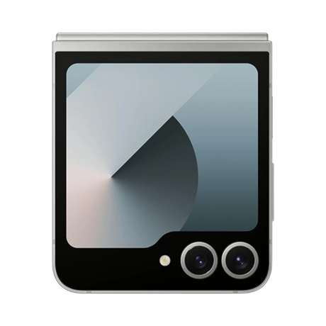 Samsung Galaxy Z Flip6 Smartphone, Qualcomm Snapdragon 8, 12GB RAM, 256GB Storage (Unlocked, Silver Shadow) — Being Shipped