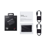 Samsung T9 4TB USB-C 3.2 PCIe NVMe Rubber Portable SSD (Black) — Being Shipped